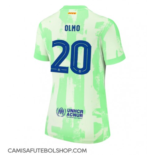 Camisa de time de futebol Barcelona Dani Olmo #20 Replicas 3º Equipamento Feminina 2024-25 Manga Curta